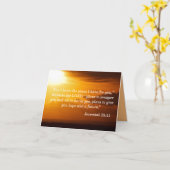 ジェレミア29:11勇気付けられる カード (黄色い花)