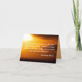 ジェレミア29:11勇気付けられる カード