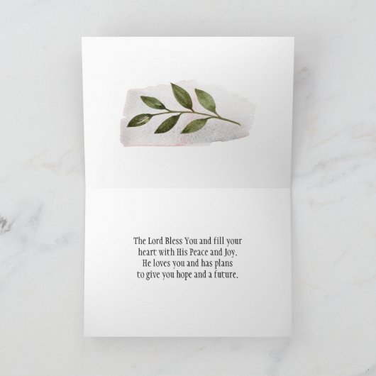 ジェレミア29:11私はあなたのための計画を知っているので カード (内部)