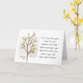 ジェレミア29:11私はあなたのための計画を知っているので カード (黄色い花)