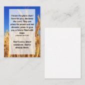 ジェレミア29:11私はあなたのための計画を知っている エンクロージャーカード (正面/裏面)