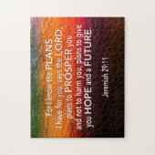 ジェレミア29:11赤のキリスト教徒の計画を知っているので ジグソーパズル (縦)