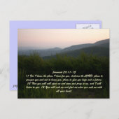 ジェレミア29:11-13 ポストカード (正面/裏面)