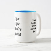 ジェレミア31:3神はあなたを愛している！2トーンコーヒーマグ ツートーンマグカップ (正面右)