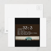 ジェレミア33:3 ポストカード (正面/裏面)