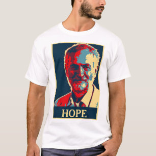 ジェレミーのcorbynの希望のTシャツはあなたの文字を加えます Tシャツ
