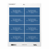 ジェレミー差出人住所ラベル ラベル (フルシート)