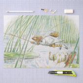 ジェレミー・フィッシャーがビアトリクス素晴らし・ポッターに飛び乗る 薄葉紙 (クラフト)