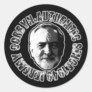 ジェレミーCORBYNのステッカーの黒 ラウンドシール
