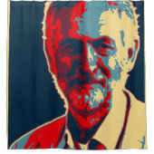 ジェレミーCorbyn労働サポータシャワー・カーテン シャワーカーテン (正面)