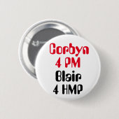 ジェレミーCorbyn 4 PMブレア4 HMP (刑務所)ボタンのバッジ 缶バッジ (正面&裏面)