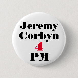 "ジェレミーCorbyn 4 PM" (総理大臣)ボタンのバッジ 缶バッジ