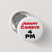 "ジェレミーCorbyn 4 PM" (総理大臣)ボタンのバッジ 缶バッジ (正面&裏面)