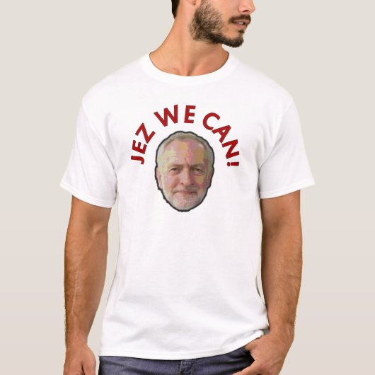 ジェレミーCorbyn JEZ私達はできます! 白いティー Tシャツ (正面)