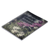 ジェレミ・ベンサムの引用文をインスパイア ノートブック (左側)