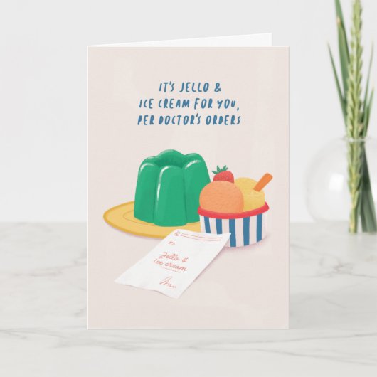 ジェロとアイスクリームが良いカードを獲得 カード (正面)