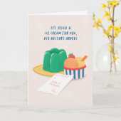 ジェロとアイスクリームが良いカードを獲得 カード (黄色い花)