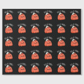 ジェロアストーおもしろいルオレンジジェロプンダークブルーグ ラッピングペーパー (フラット)