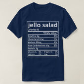 ジェロサラダ栄養感謝祭の食品ファクトクリスマス Tシャツ (デザイン正面)