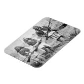 ジェロニモとアパッチの戦士3人、1886年(b) マグネット (左側)