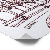 ジェロニモス修道院 |ポルトガル,リスボン ポスター (角)