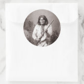 ジェロニモヴィンテージインディアンウォリアクラシックーラウンドスティック ラウンドシール (バッグ)