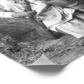 ジェロニモ1886年ライフル付きヴィンテージインディアン ポスター (角)