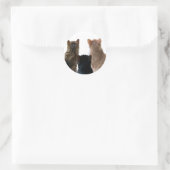 ジェロニモ、アンリ&フロイドのステッカー ラウンドシール (バッグ)