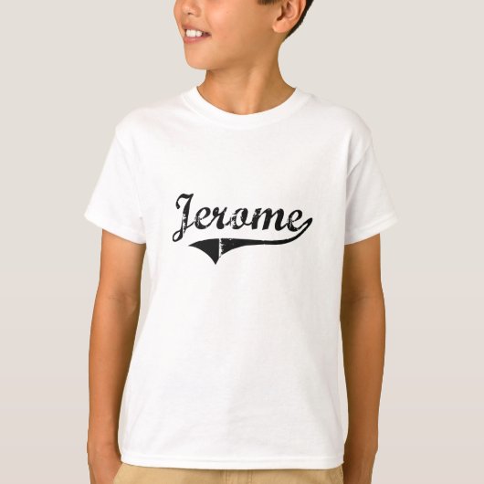 ジェロームのクラシックなスタイルの名前 Tシャツ (正面)