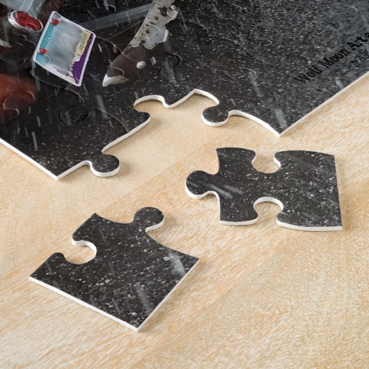 ジェローム、アリゾナのヴィンテージのトラックそして自転車 ジグソーパズル (側面)