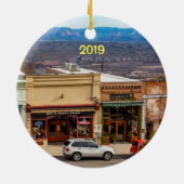 ジェローム，アリゾナ，銅鉱山の町 セラミックオーナメント (裏面)