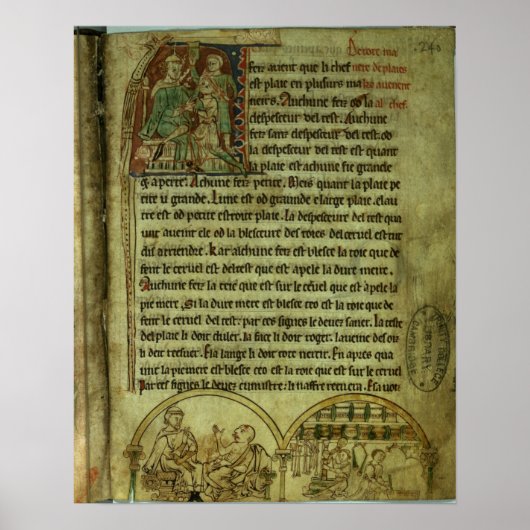 ジェローム:患者を訪れる医師 ポスター (正面)