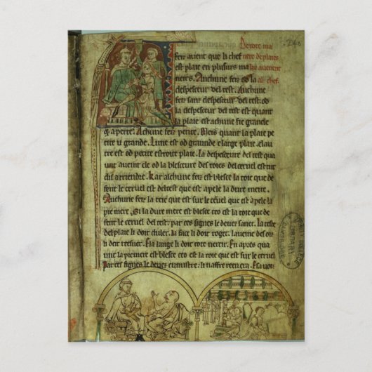 ジェローム:患者を訪れる医師 ポストカード (正面)