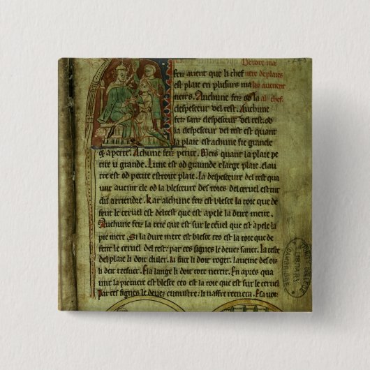 ジェローム: 患者を訪問している医者 缶バッジ (正面)