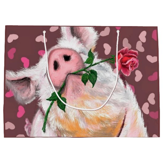 ジェンおもしろいトピグバラ抱き枕 ラージペーパーバッグ (裏面)