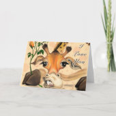 ジェンおもしろいト・キリン・バレンタイン・カード カード (正面)