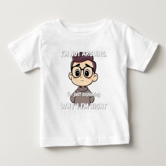 ジェンおもしろいZソーシャルメディア引用文ベビーTシャツ ベビーTシャツ (正面)