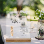 ジェンエレガントガモダンゲストブック結婚ズ アクリルサイン