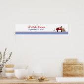 ジェンカスタム用の赤ワゴンバナー ポスター (キッチン)