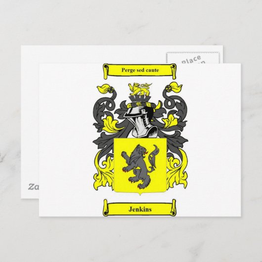 ジェンキンスコートオブアームズ ポストカード (正面/裏面)