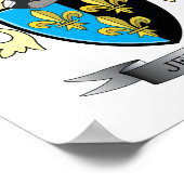 ジェンキンス家紋コートオブアームズ ポスター (角)