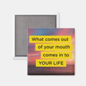 ジェンスミョバダスやる気を起こさせる引用文マグネット マグネット (正面/裏面)