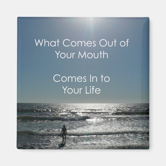 ジェンスミョバダスやる気を起こさせる引用文マグネット マグネット (正面)