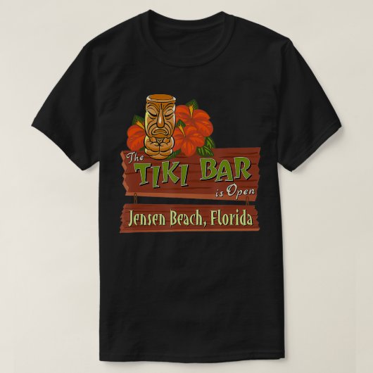 ジェンセンビーチフロリダティキバー Tシャツ (デザイン正面)