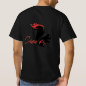 ジェンセン (CREW A) アクルズ ブラックTシャツ Tシャツ (裏面)