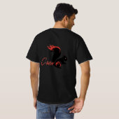 ジェンセン (CREW A) アクルズ ブラックTシャツ Tシャツ (裏面フル)