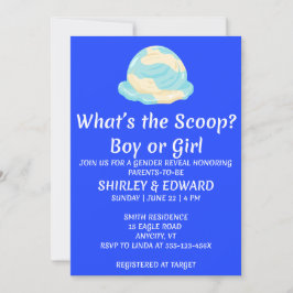 ジェンダーお披露目招待状 What's the Scoop