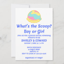 ジェンダーお披露目招待状 What's the Scoop