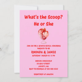 ジェンダーお披露目招待状 What's the Scoop