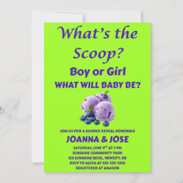 ジェンダーお披露目招待状 What's the Scoop